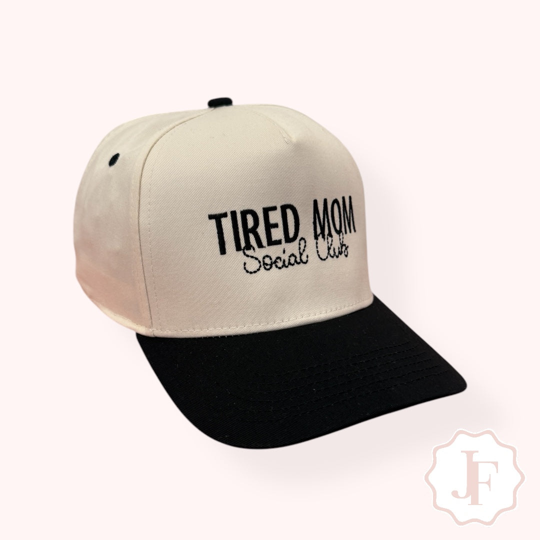 Tired mom club cap