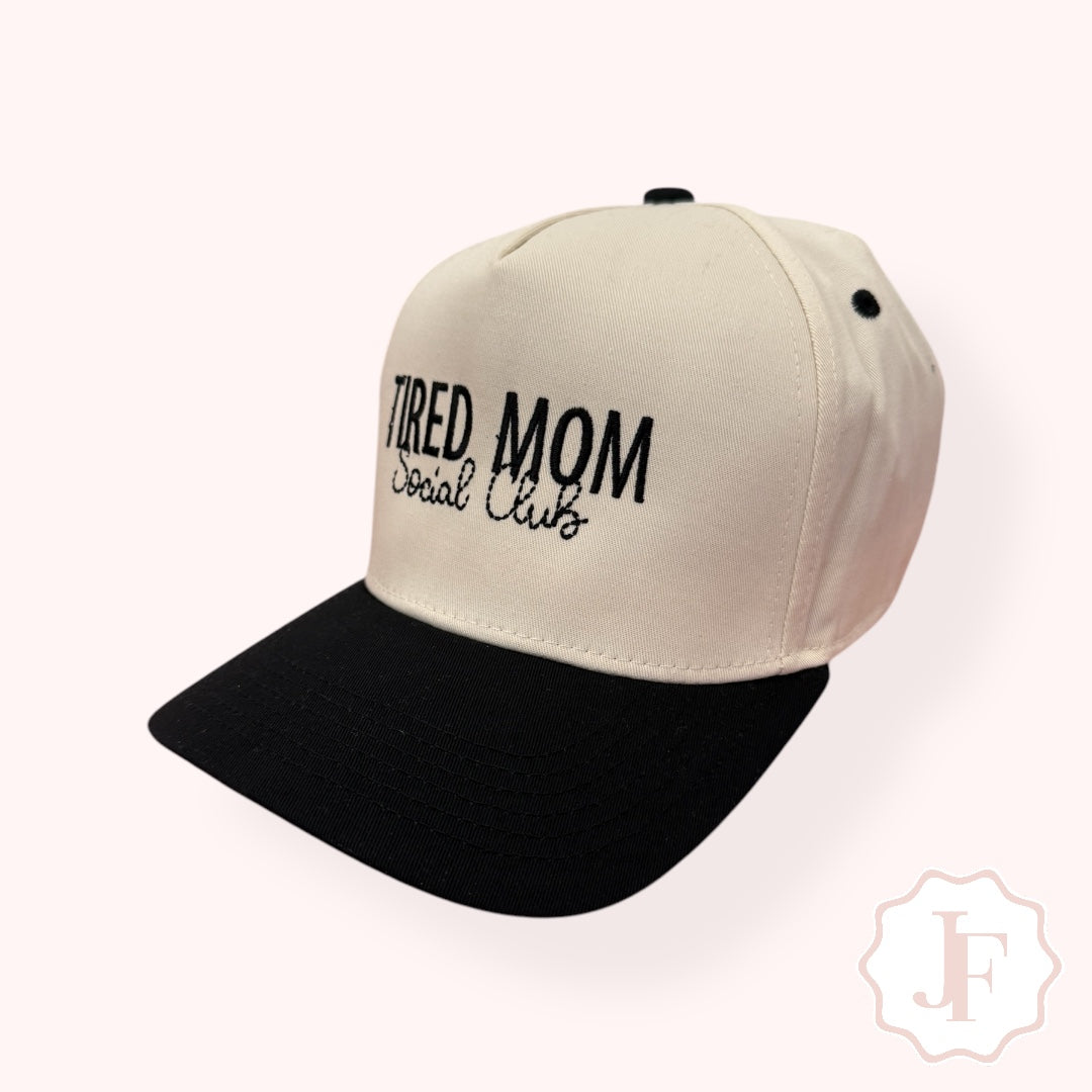Tired mom club cap