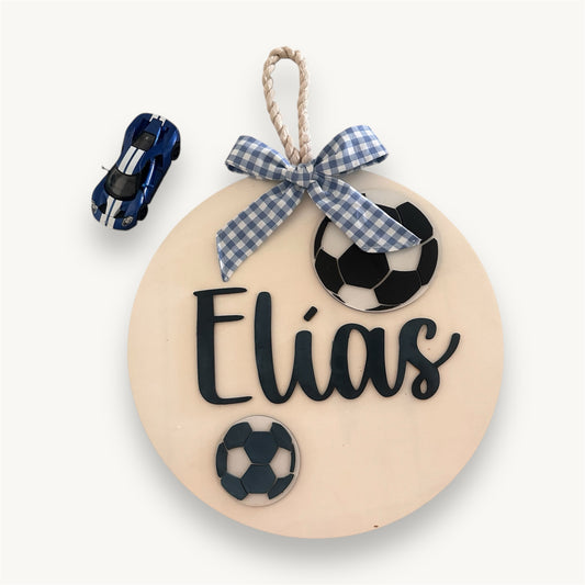 Soccer Wooden Sign